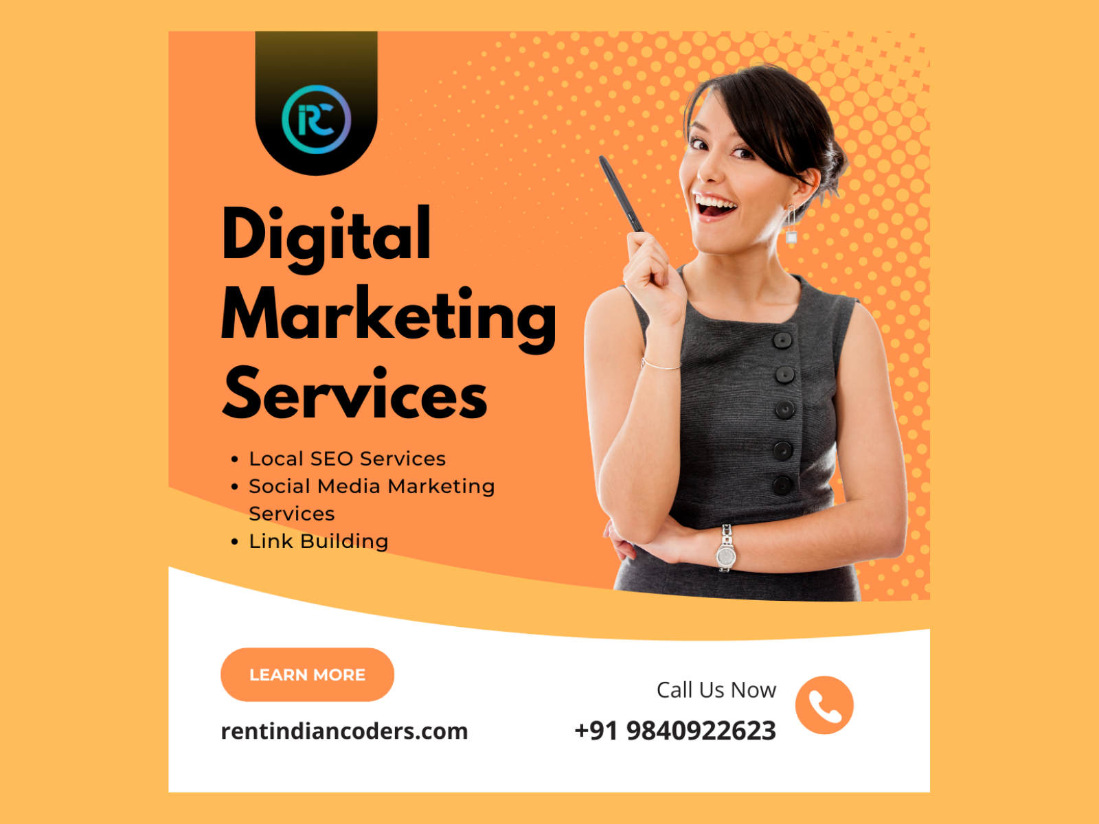 Digital Marketing by Rent Indian Coders - Ziga Infotech on Dribbble