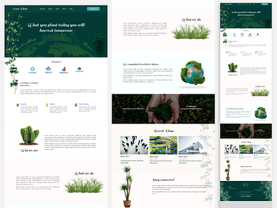 Greenery Growth greenery growth plant website ui