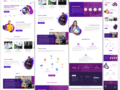 Learning Platform web education web landing screen learning platform web design web design for education