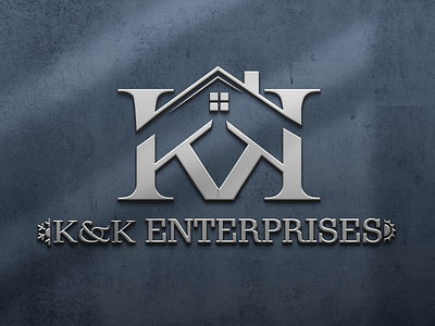 Logo design home logo logo design logo kk logo mockup