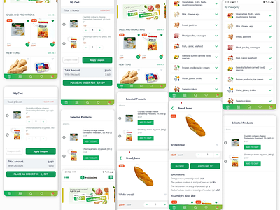 Grocery app ui design app ui design grocery app online shopping app ui ui uxui