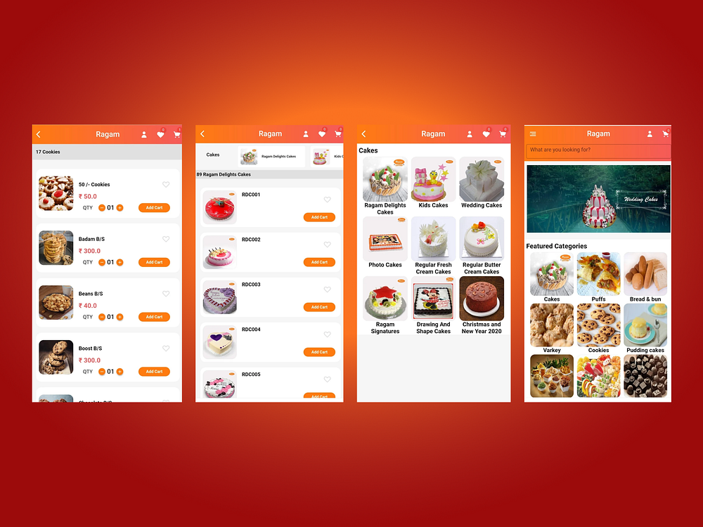 Cake App UI Design designs, themes, templates and downloadable graphic ...