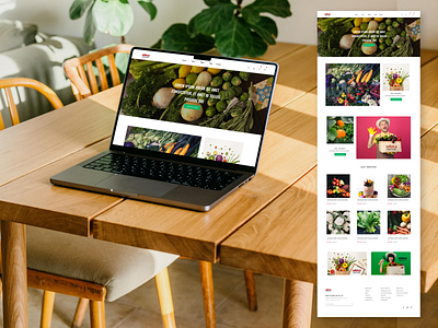 vegetable website design