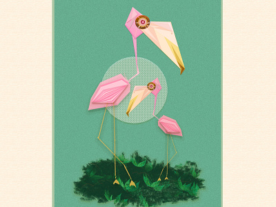 Flamingo adobe app design graphic design icon illustration minimal typography vector
