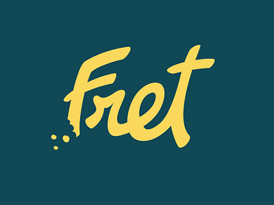 Fret Logo Redesign fret hand lettered logo