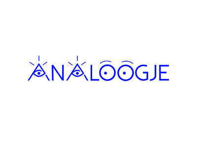 Analoogje logo sketch eyes logo