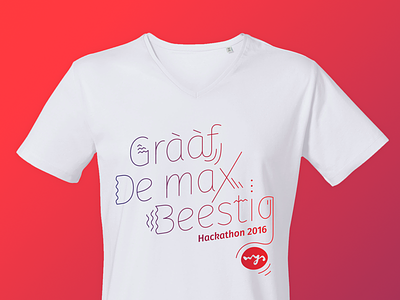 Wijs hackathon t-shirts hackathon identity t shirt typography