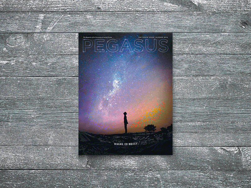 Pegasus - The space Issue astronaut college earth magazine mars moon planets space spreads stars sun university