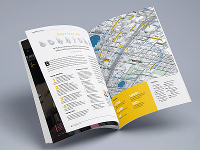 UCF Downtown Campus Spread book city free gold magazine map print publish spread town