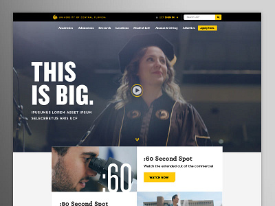 This Is Big UCF Landing Page