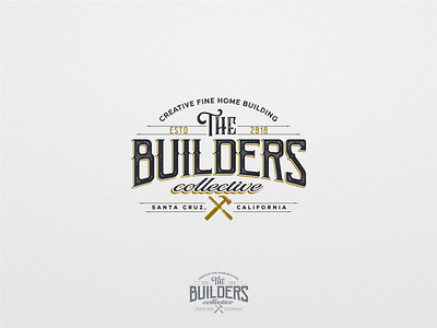 The Builders Collective branding design illustration logo typography vector