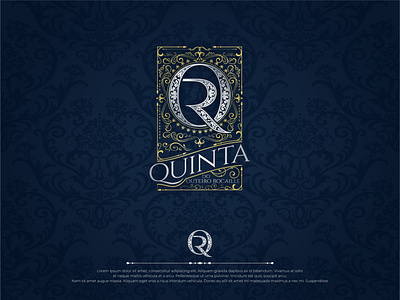 Quinta Do Outeiro Rocaille Vintage Logo branding design graphic design illustration logo luxury luxury logo typography vector