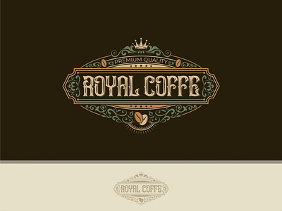 Royal Caffee vintage logo