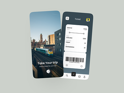 Ticket Train Sales App / UI Design