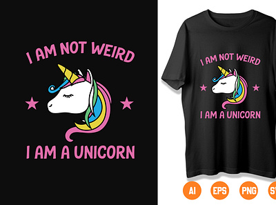 Unicorn T-Shirt Design Sample 07 branding design icon illustration logo typography vector