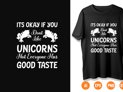 Unicorn T-Shirt Design Sample 08 branding design icon illustration logo typography vector