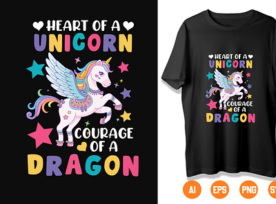 Unicorn T-Shirt Design Sample 14 branding design icon illustration logo typography vector