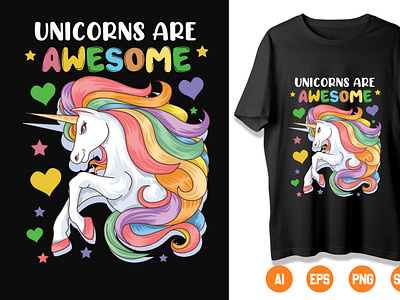 Unicorn T-Shirt Design Sample 15