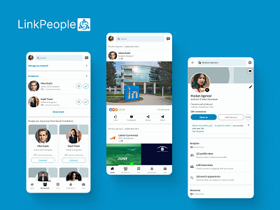 Mighty Link People android app appdesign cloeapp design flutter onlinejobapp ui