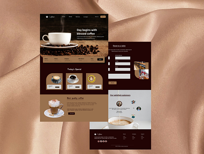 Landing page UI 003 coffee dailyui design ui ux webdesign