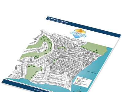 captains cove site map flyer brochure design flyer design graphic design map