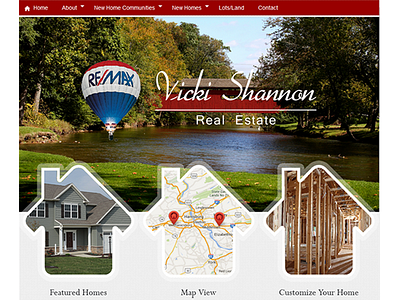 Vicki Shannon Real Estate Website graphic design logo design real estate website realtor webdesign website design