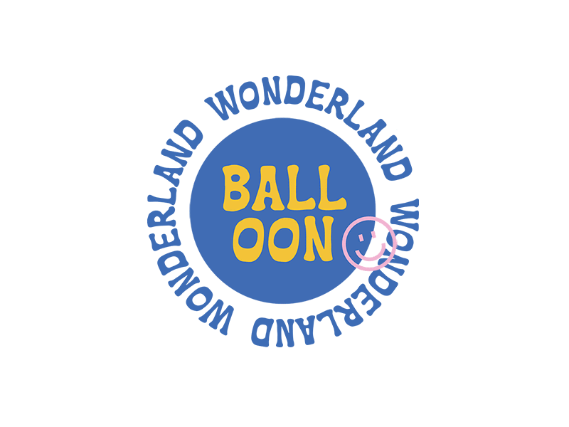 Balloon Wonderland animated animation balloon balloons brand branding color color palette design flashing gif illustration logo pop up rotation selfie typography vector wonderland