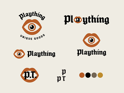 Plaything concept 1 brand branding color palette design illustration logo typography vector