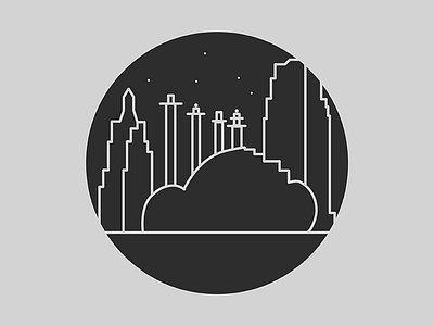 Kansas City illustration circle city icon illustration kansas kansas city minimal minimalistic missouri round simple