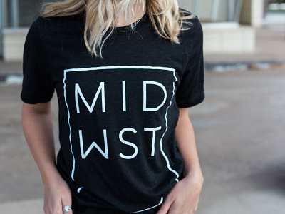 MIDWST t-shirt apparel apparel logo branding design kansas city local midwest missouri shirt tshirt typography