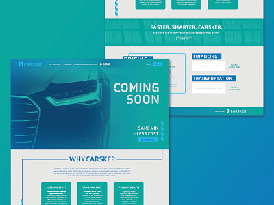 Carsker website homepage