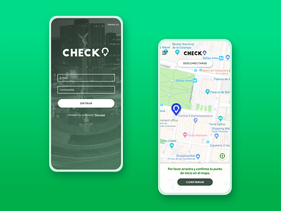 Check App UI android app cdmx map mexico route ui ui design user interface ux