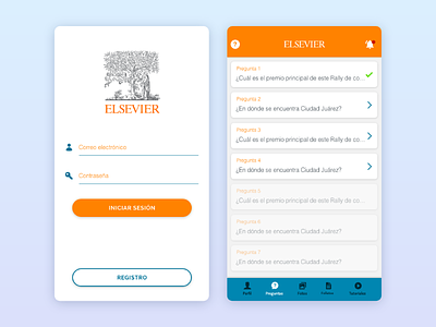 Elsevier Games App diseño de app elsevier institute mexico mobile app design mobile application mobile apps research ui ui design