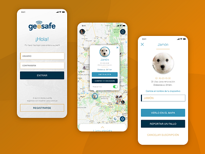 Localization Services App diseño de interfaz dog graphic design localization app mexico pet ui ui design uiux user experience user interface ux desing