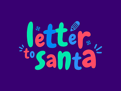 Letter to Santa Logo christmas holidays kids logo logotype navidad playgul santa santa claus secret santa symbol xmas
