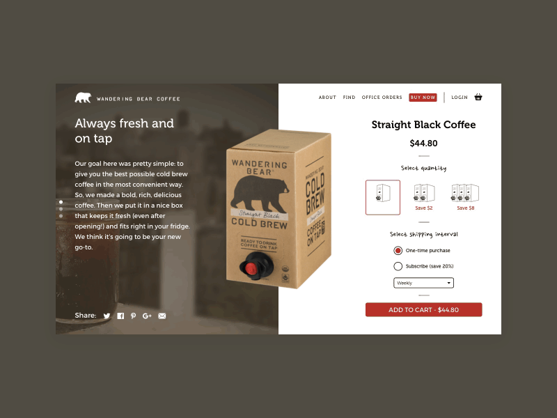 Wandering Bear | Product Page
