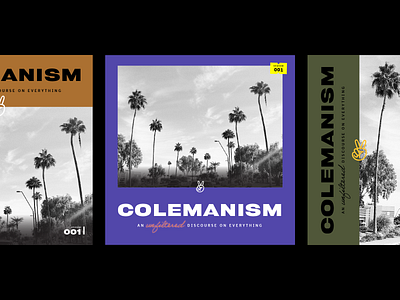 Colemanism Covers branding cover art idenity logo podcast podcast art