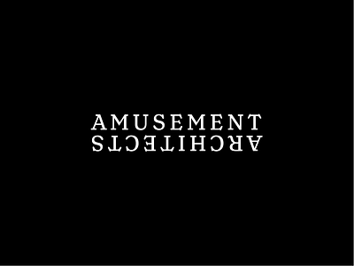 Amusement Architects Logo branding identity lockup logo wordmark