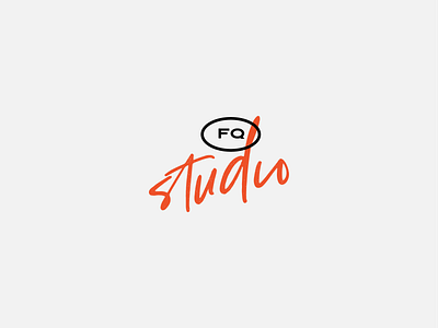FQ Brand Exploration branding design editorial handwritten identity lockup logo mark script