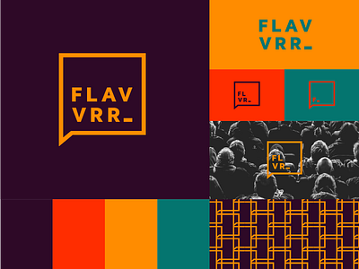 Rejected Flavvrr Brand Comp #1 bold branding cultural identity logo logotype pattern social warm