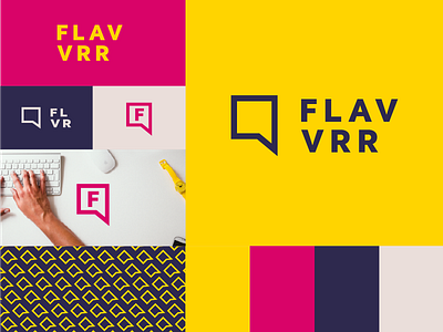 Rejected Flavvrr Brand Comp #2 bold branding identity logo logotype pattern social youthful