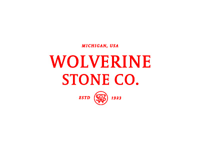 Unused Wolverine Stone Company Logo