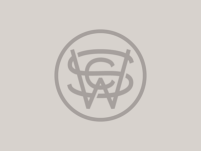 Wolverine Stone Company Unused Monogram branding brandmark construction hand drawn logo mark monogram neutral stone