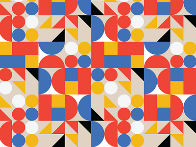 BauBlocks - Day 8 bauhaus blocks bright challenge pattern pattern design patterns primary colors repeat wallpaper