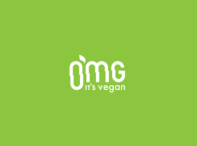 OMG It's Vegan branding design graphic design illustration logo omg its vegan recife vector