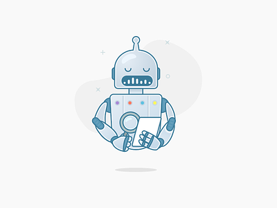 Listbot android illustration ios iphone mobile outline robot