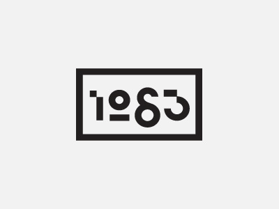 1083 branding logo minimal