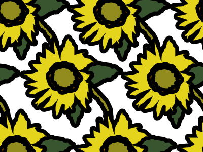 Sunflower Pattern digital art illustration pattern design