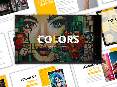 Colors Presentation Design branding design graphic design pitch deck powepoint presentation presentation design