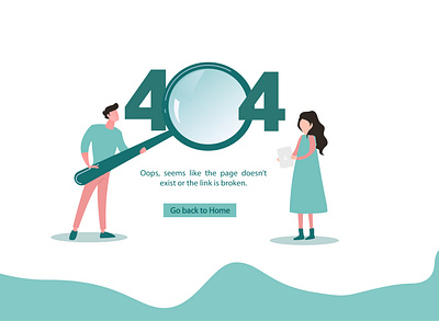 404 error page graphic design ui